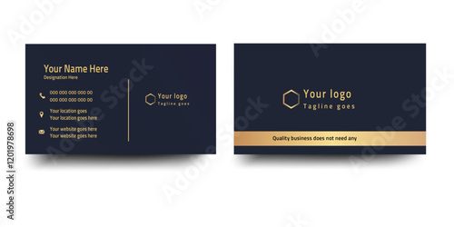Modern business card, Name card, visiting card, elegant and sleek business card