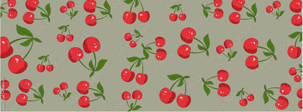 Cherry Blossom and Fruit Fusion Seamless Design
Cherry Blossom and Fruit Fusion Seamless Design