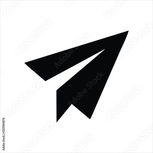 Paper plane icon isolated on white background. Paper plane icon simple sign. Paper plane icon trendy and modern symbol for graphic and web design.