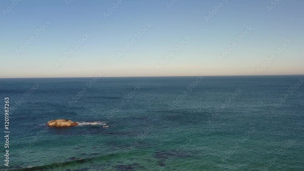 Coastline in St Ives, Cornwall on a sunny day Coastline in St Ives, Cornwall on a sunny day