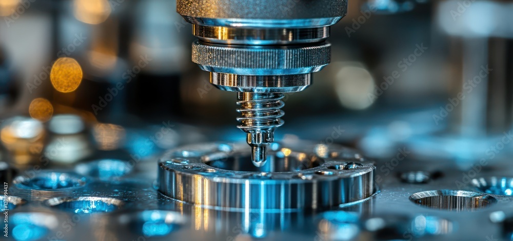 A screwdriver turns a screw into metal, highlighting screw threads and handle grip, with a softly blurred background of a well-organized workshop.
A screwdriver turns a screw into metal, highlighting screw threads and handle grip, with a softly blurred background of a well-organized workshop.
