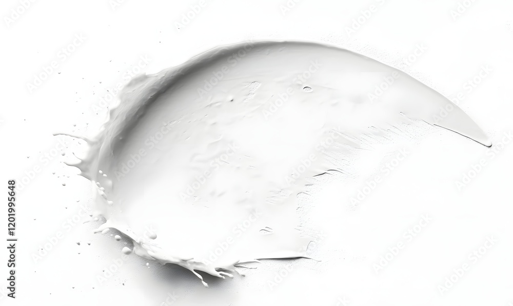 White liquid splash, crown shape, isolated. White liquid splash, crown shape, isolated.