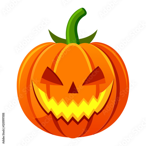 Glowing jack o lantern pumpkin for Halloween