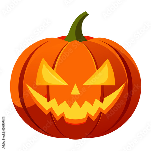 Glowing jack o lantern pumpkin for Halloween