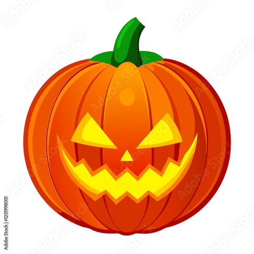 Glowing jack o lantern pumpkin for Halloween