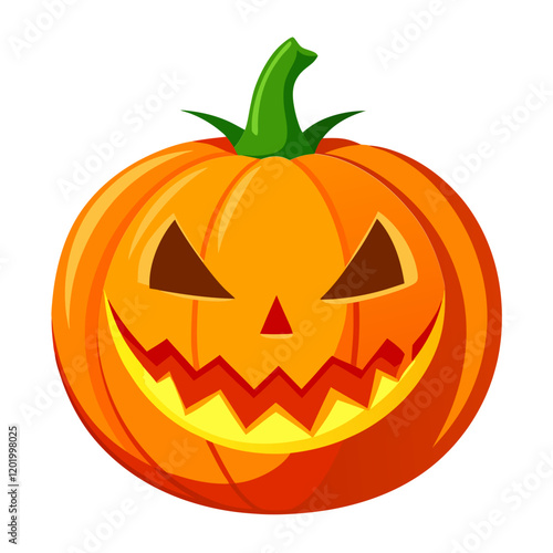Glowing jack o lantern pumpkin for Halloween