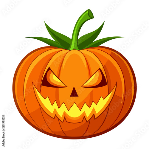 Glowing jack o lantern pumpkin for Halloween