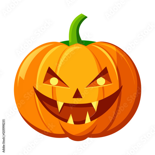 Glowing jack o lantern pumpkin for Halloween