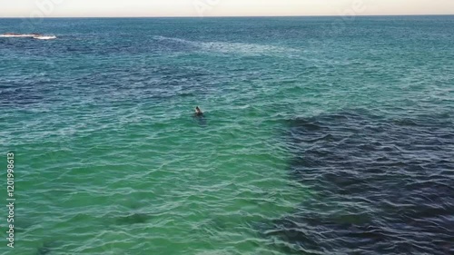 Coastline in St Ives, Cornwall on a sunny day