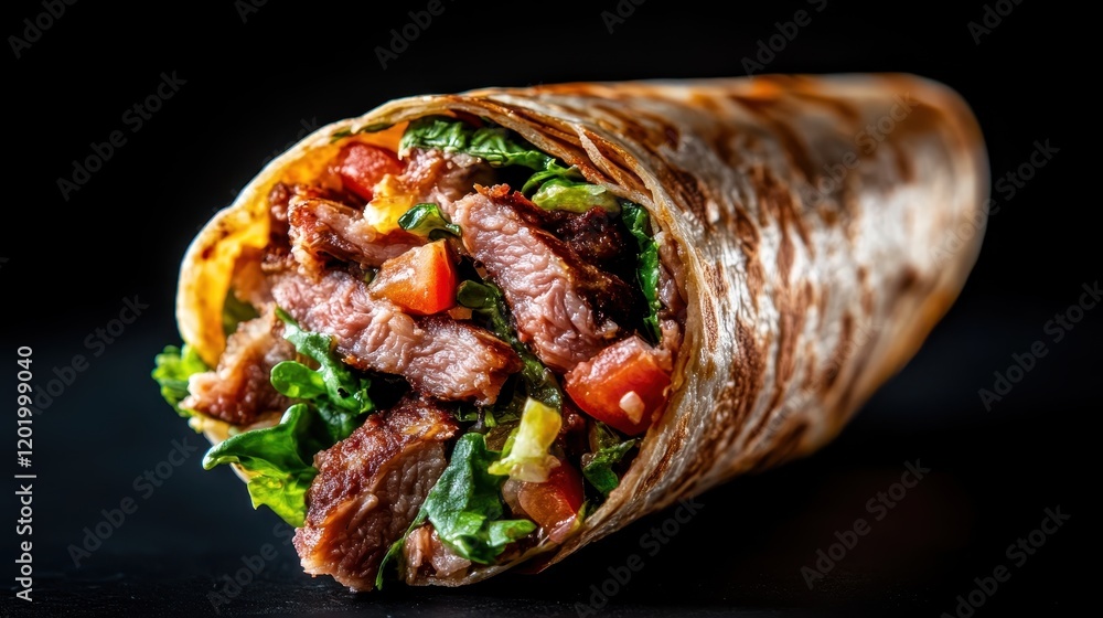 This mouthwatering steak wrap is packed with grilled meat and crisp greens, providing an indulgent taste experience that is stress-free and deliciously fulfilling. This mouthwatering steak wrap is packed with grilled meat and crisp greens, providing an indulgent taste experience that is stress-free and deliciously fulfilling.