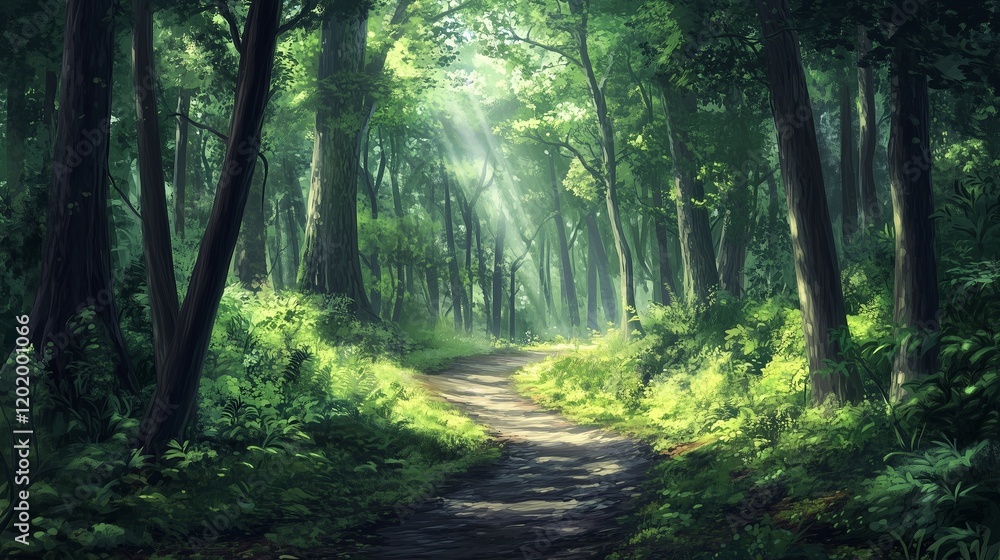 Obraz premium morning in the forest