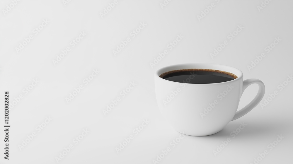 Minimalist white coffee cup placed against an abstract backdrop of textured white waves, creating a serene and modern aesthetic. Minimalist white coffee cup placed against an abstract backdrop of textured white waves, creating a serene and modern aesthetic.
