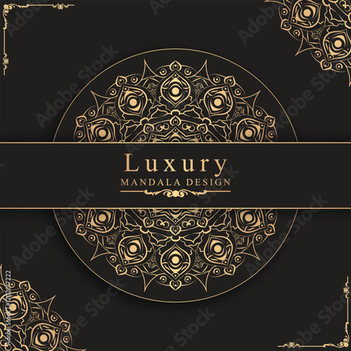 Circle luxury mandala design art, mehndi art