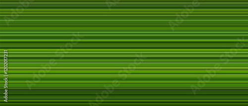 lush and verdant forest scene captured in abstract form, with horizontal stripes representing the layers of foliage