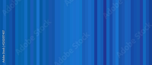 Vertical stripes in various shades of blue, creating a calming and serene pattern