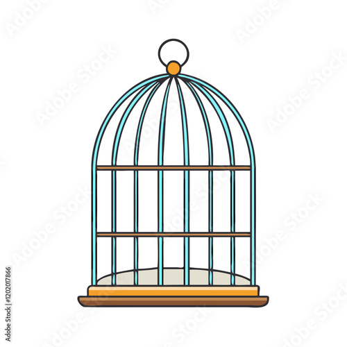 birdcage icon, birdcage vector illustration-simple illustration of birdcage, perfect for birdcage logos and icons