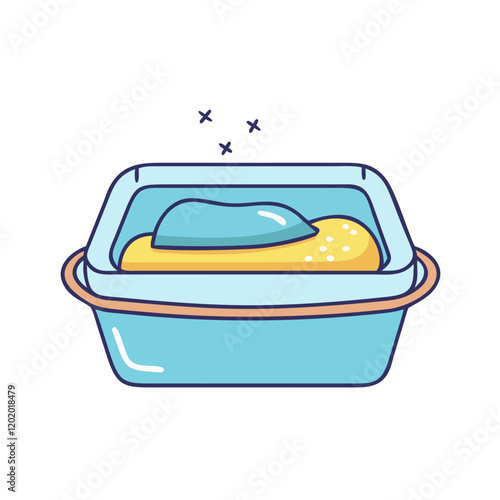 cat litter box icon, cat litter box vector illustration-simple illustration of cat litter box, perfect for cat litter box logos and icons