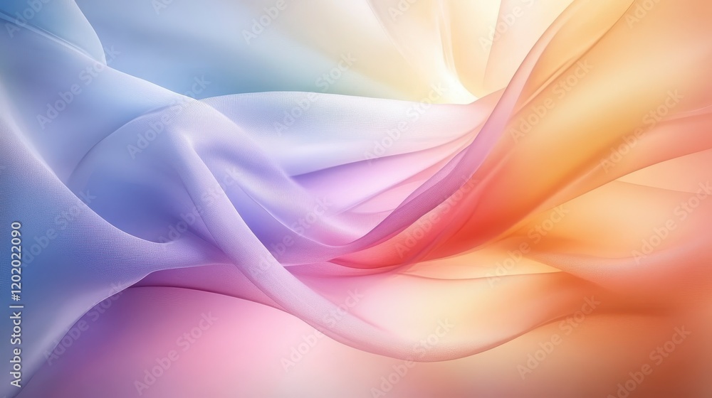 Elegant Pastel Fabric Drape Soft Flowing Sheer Silk Texture Background Elegant Pastel Fabric Drape Soft Flowing Sheer Silk Texture Background