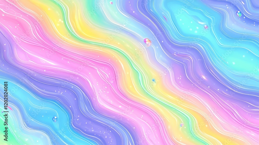 Pastel Rainbow Swirl Abstract Background Fluid Marble Texture with Shimmering Lights Pastel Rainbow Swirl Abstract Background Fluid Marble Texture with Shimmering Lights