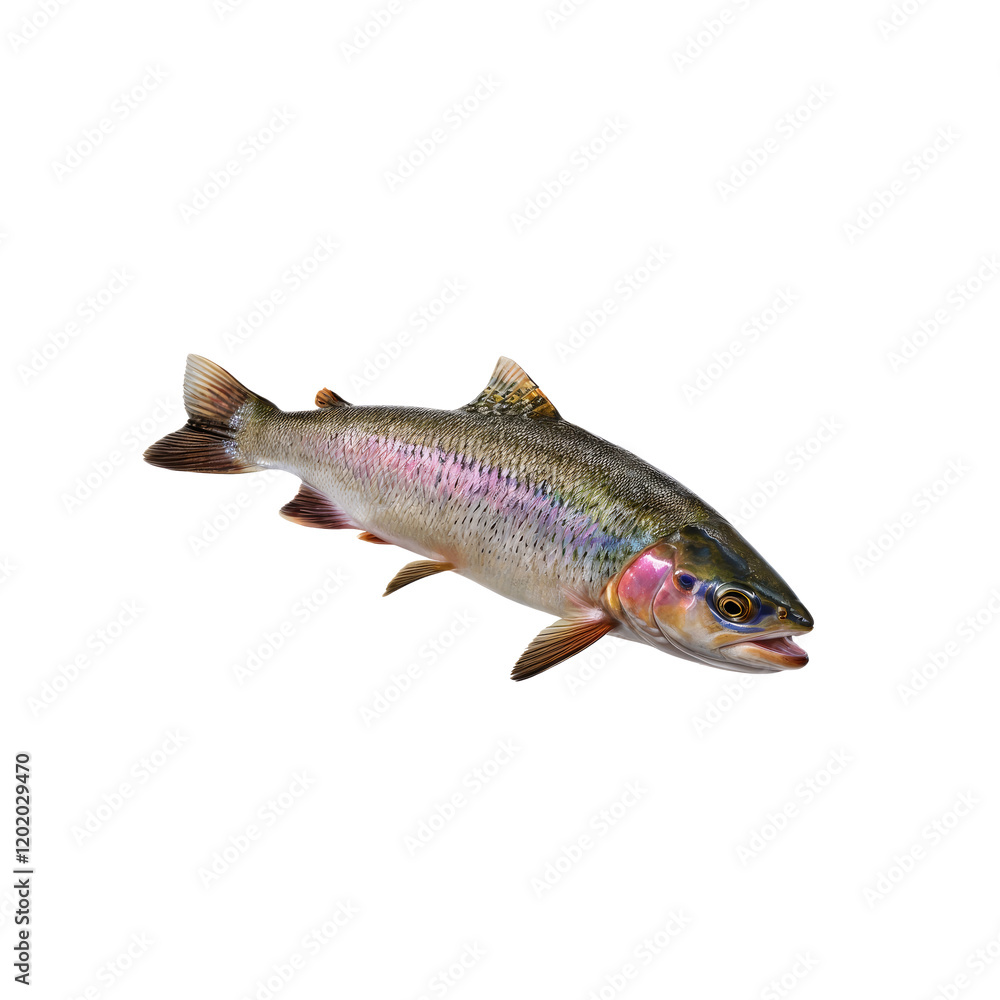 Rainbow Trout: A vibrant rainbow trout, its scales shimmering with iridescent hues, showcases the beauty and vitality of this popular game fish. Rainbow Trout: A vibrant rainbow trout, its scales shimmering with iridescent hues, showcases the beauty and vitality of this popular game fish.
