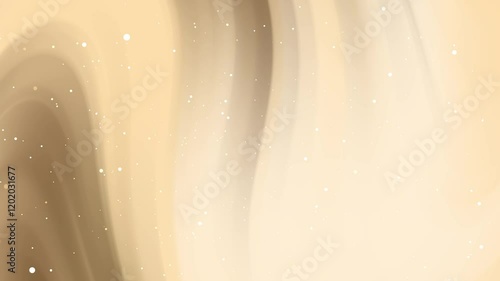 Abstract beige curves with small light gold dots, suitable for background designs, art projects, and modern decor themes