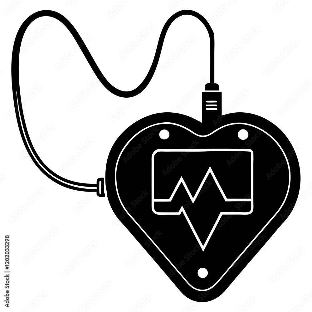 Obraz premium heart with stethoscope