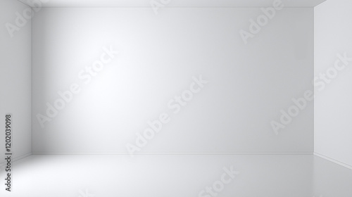 Wallpaper Mural clean, empty room with white walls and glossy floor, perfect for various uses. simplicity of space allows for creativity and versatility in design Torontodigital.ca