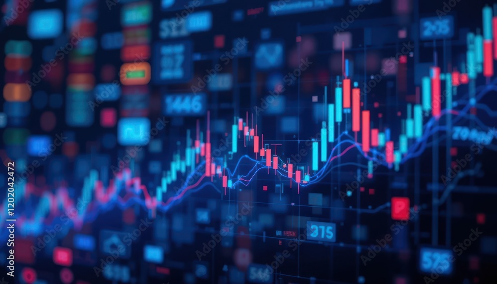 Digital Stock Market Chart Data Analysis Digital Stock Market Chart Data Analysis