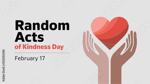 Random Acts of Kindness Day design template concept