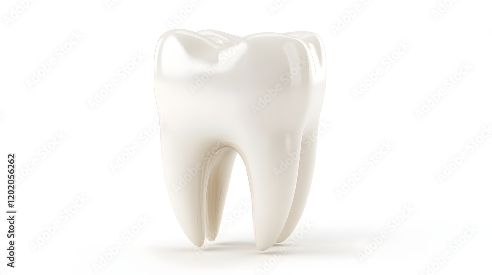 Detailed of a Wisdom Tooth with Anatomical Structure and Natural Rendering Detailed of a Wisdom Tooth with Anatomical Structure and Natural Rendering