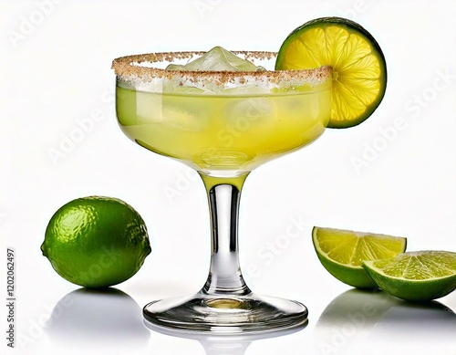 Klassische Margarita mit Salzrand und Limette – Mexikanischer Cocktail