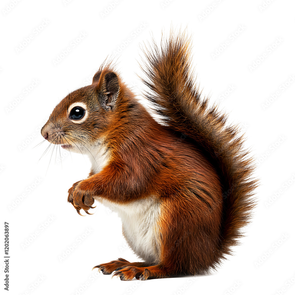 Red Squirrel in Side Pose On Transparent Background
Red Squirrel in Side Pose On Transparent Background