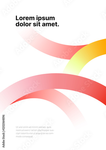 Template for sports event, companies or business. Design with abstract fly ribbon for flyer, poster, brochure, banner or background. 