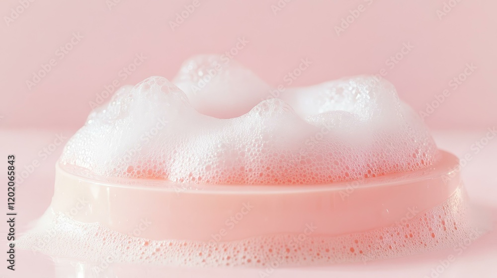 Pink Soap with Frothy Bubbles Pink Soap with Frothy Bubbles