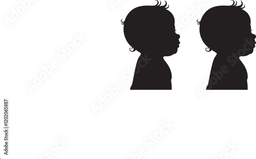 A BABY DESIGN silhouette