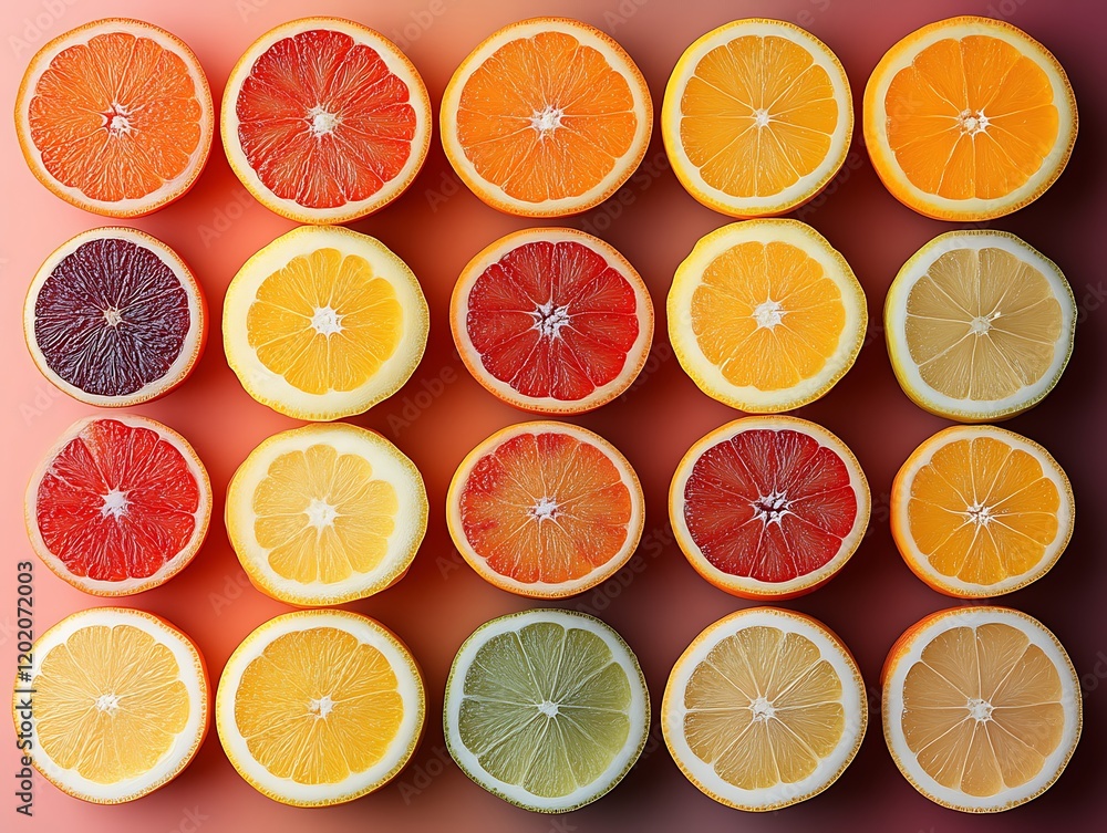 Vibrant Citrus Slices: A Colorful, Juicy Still Life Vibrant Citrus Slices: A Colorful, Juicy Still Life