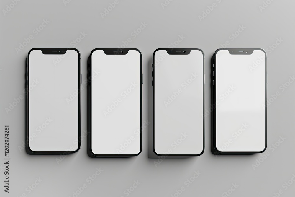 High Detail Image of Realistic Smart Phone Screen Mockup High Detail Image of Realistic Smart Phone Screen Mockup