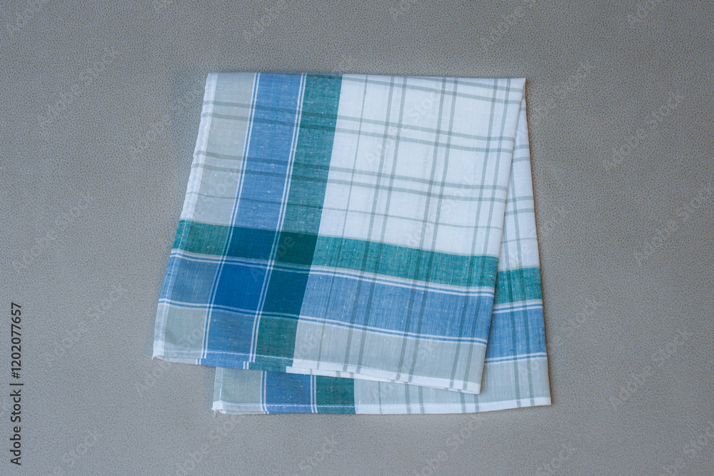 Vintage stripped handkerchief for men.