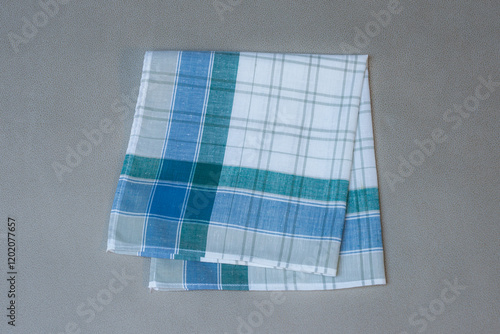 Obraz na płótnie Vintage stripped handkerchief for men. w salonie