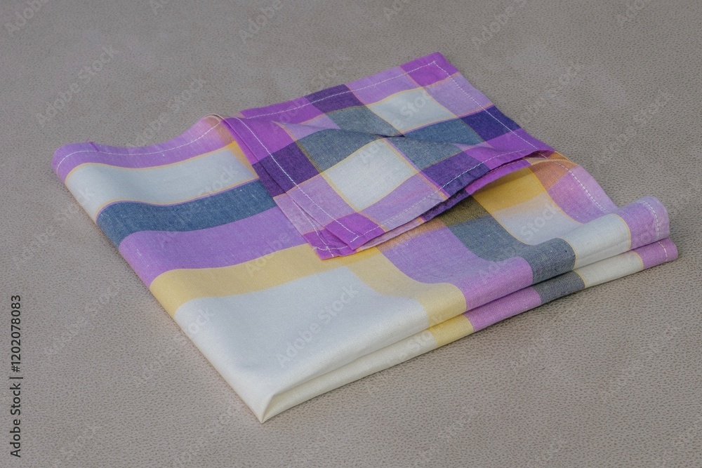 Vintage stripped handkerchief for men.