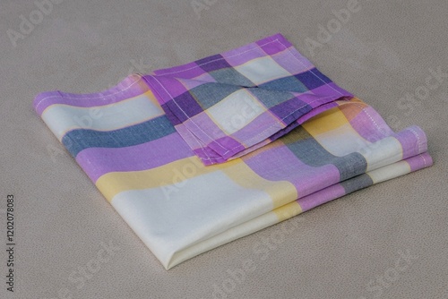 Obraz na płótnie Vintage stripped handkerchief for men. w salonie