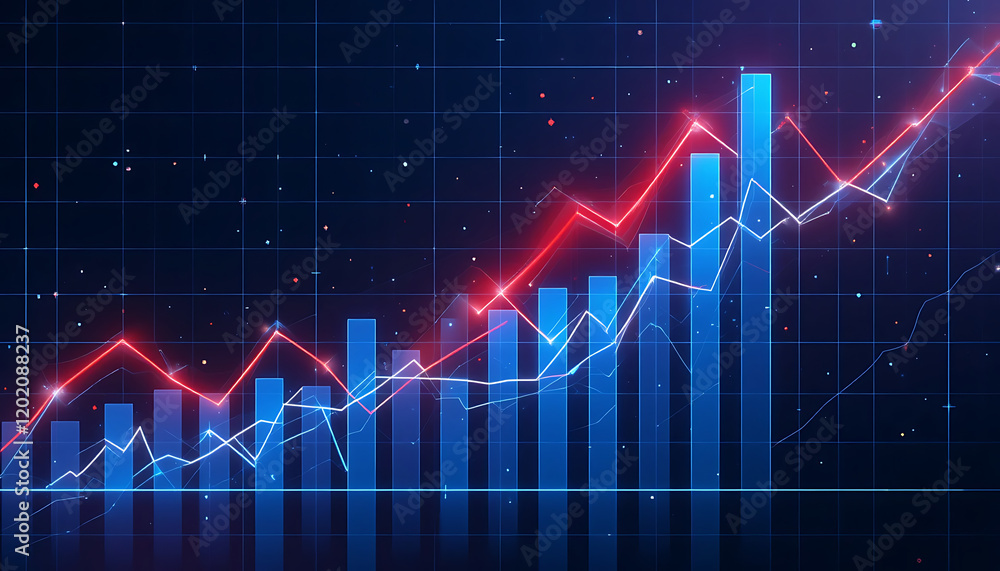 Strategy stock chart financial graph analysis market exchange on growth business technology background with money diagram trade investment or digital progress candlestick finance data global success Strategy stock chart financial graph analysis market exchange on growth business technology background with money diagram trade investment or digital progress candlestick finance data global success
