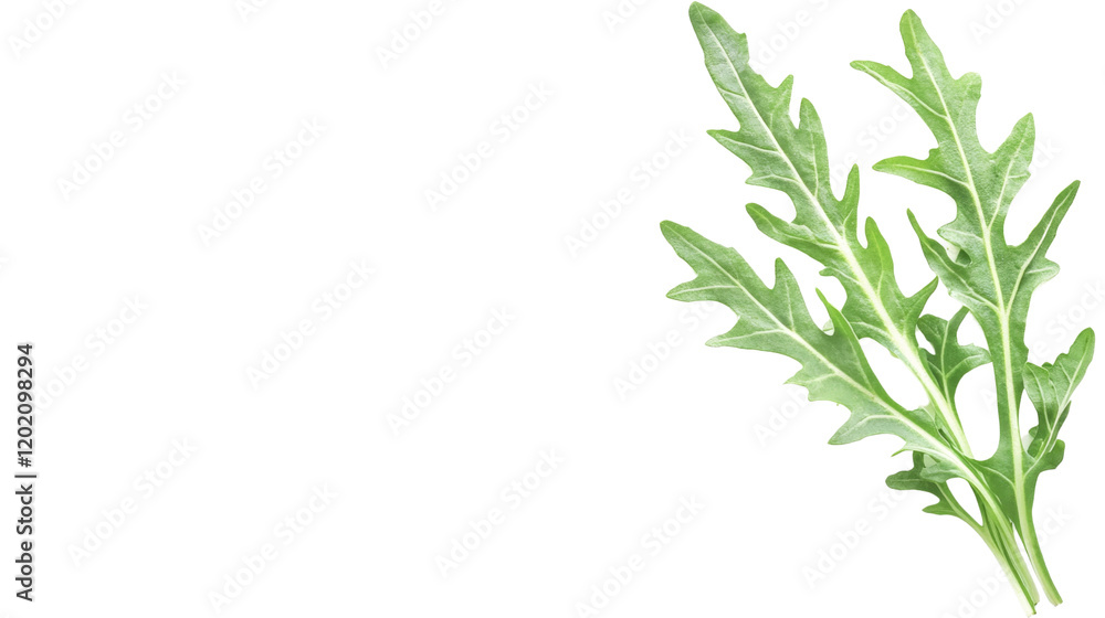 Fototapeta premium Arugula, isolated on transparent background