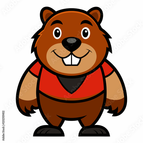 beaver mascot vector