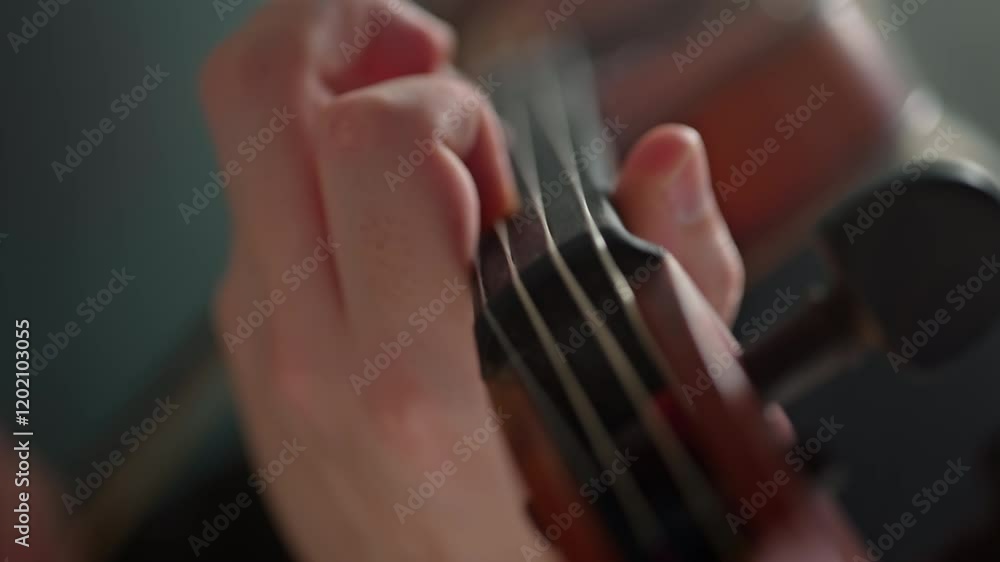 A professional musician plays the violin masterfully, demonstrating his skill and talent. Frame shows his hands close-up, creating a unique melody and conveying the full depth of emotion of the piece. A professional musician plays the violin masterfully, demonstrating his skill and talent. Frame shows his hands close-up, creating a unique melody and conveying the full depth of emotion of the piece.