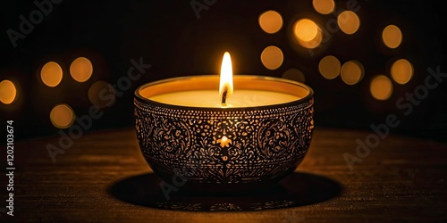 india candle with dark baground low light

 photo