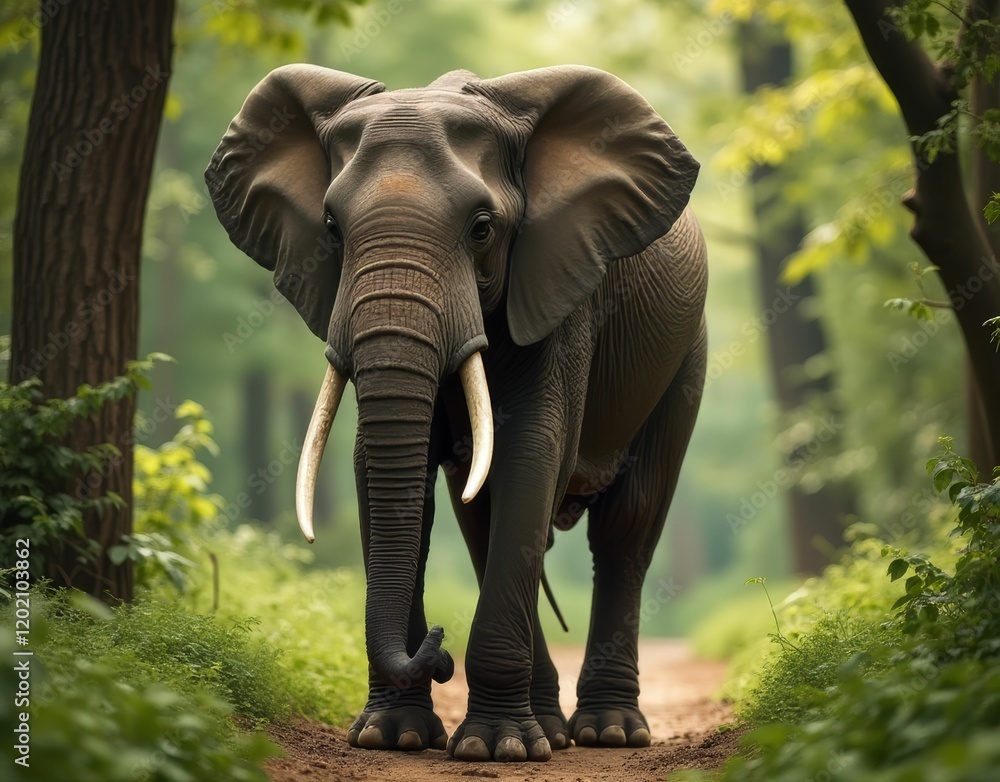Fototapeta premium Elephant in the Forest