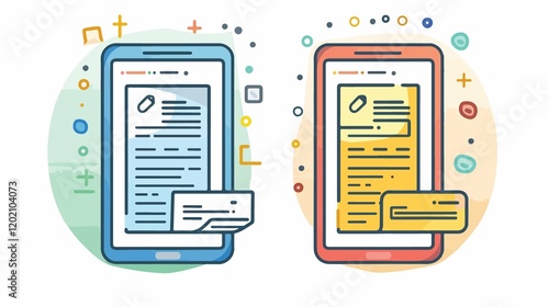 Professional Copy or Duplicate Document Line Art Icon for Apps and Websites