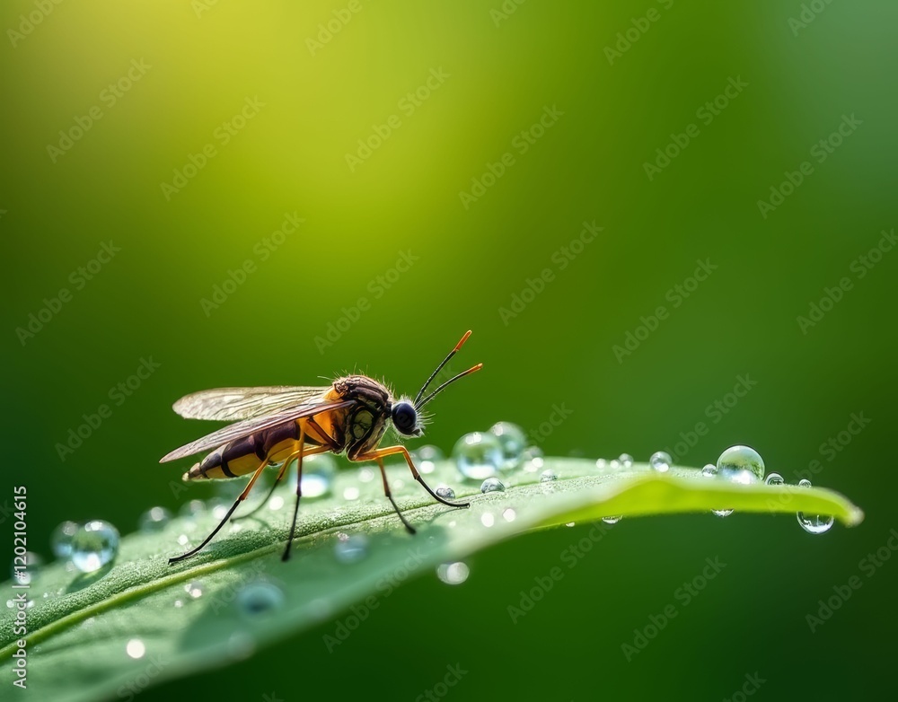 Mosquito on a Leaf Mosquito on a Leaf