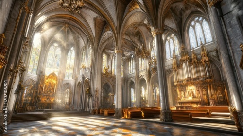 interior of the cathedral of st mary country